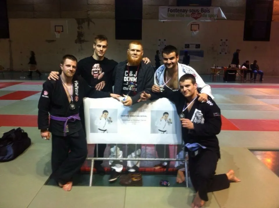 Rémi & David sur le podium : 1er et 2e, Open de Derval, −94 kg : Rémi 1er, David 2e